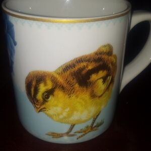 WILLIAM SONOMA CHICK FLORAL MUG